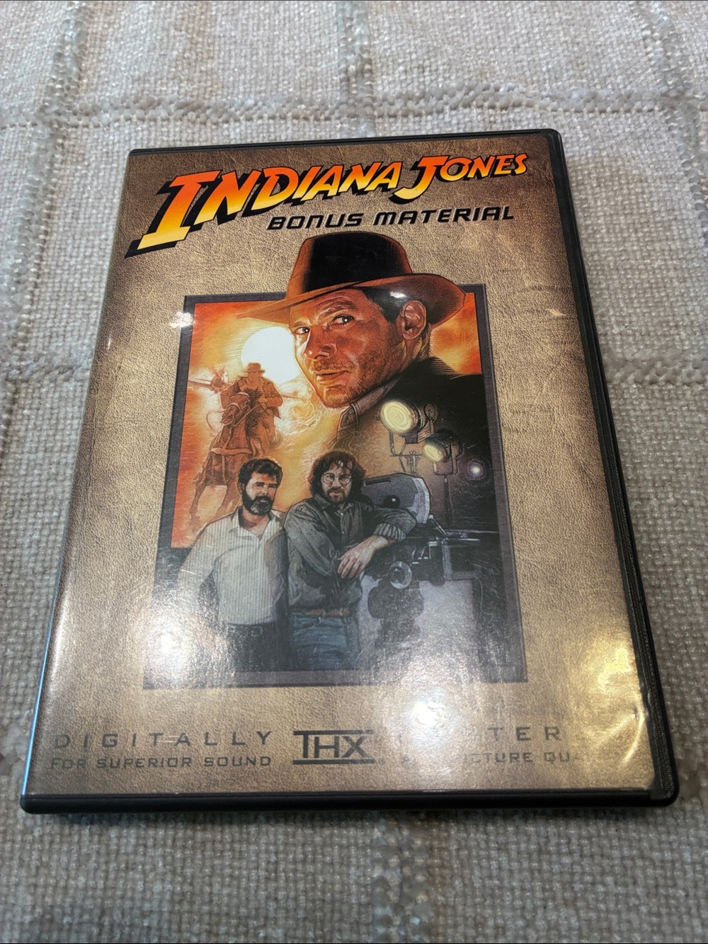 Indiana Jones Bonus Material DVD - Indiana Jones Brand, Brown Artwork